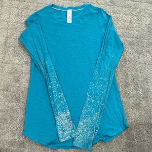 Ivivva turquoise long sleeve shirt